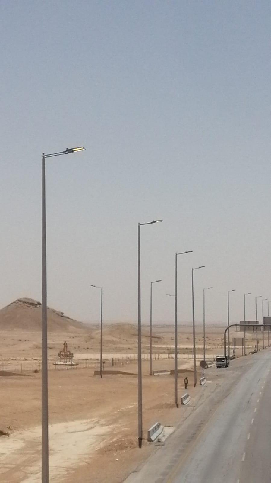 استكمال إنارة الرياض من جهة طريق الرياض - القصيم السريع